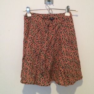 Flower print skirt