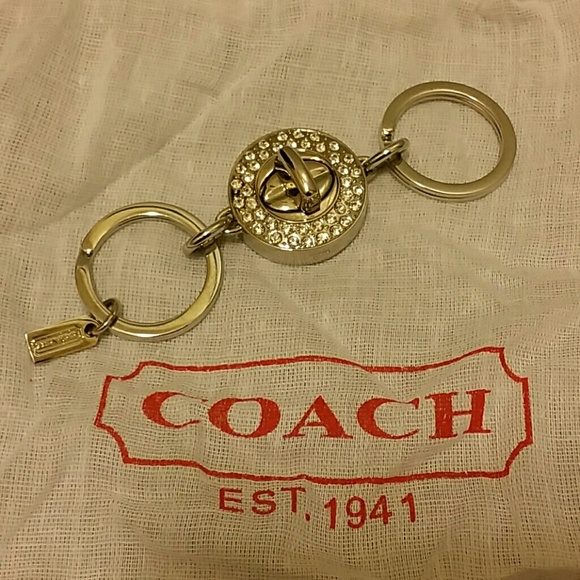 Silver and Rhinestones key chain