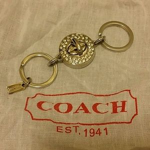 Silver and Rhinestones key chain