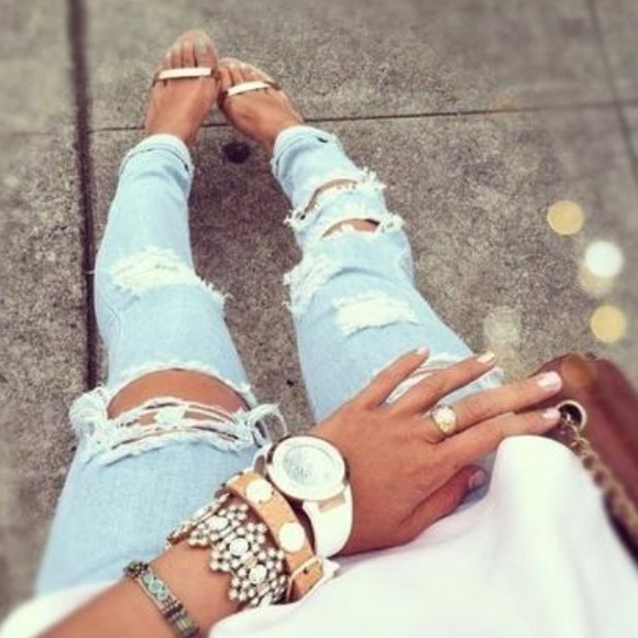 Denim - Re-Poshing Distress Jeans