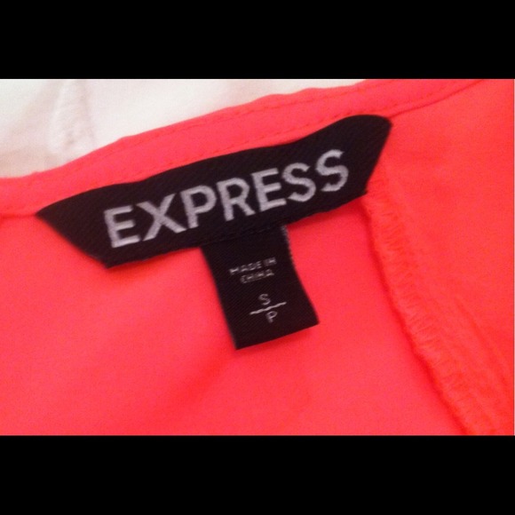 New Hot Pink Express top With Sequined Sleeves, S - Picture 4 of 4