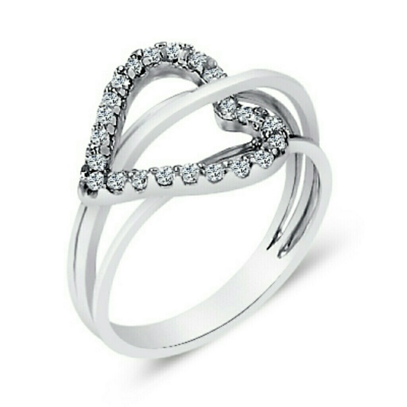 RESERVED** Sterling silver Heart and wire ring