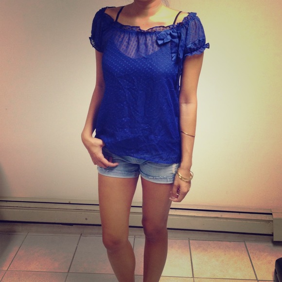 Forever 21 Tops - FOREVER 21 BLOUSE IN ROYAL BLUE