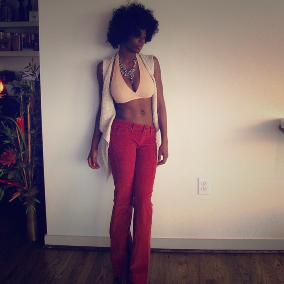 A pair of soft cords with a retro flare