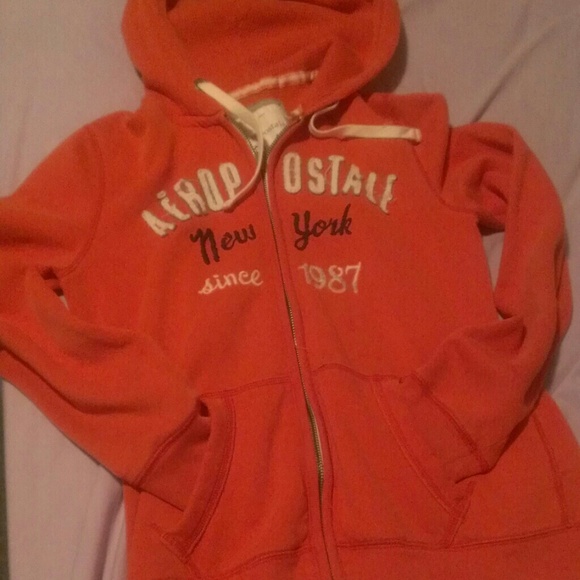 Brunt Orange Zip-Up Sweater