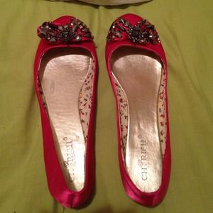 Pink ballet flats