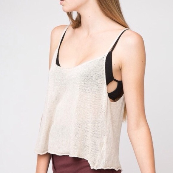 Brandy Melville Tops - Brandy Melville cream knit top