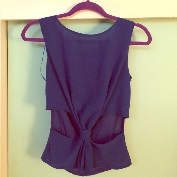 Royal blue top