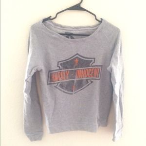 Civil Clothing crop sweater "Hardly Innocent" Sm
