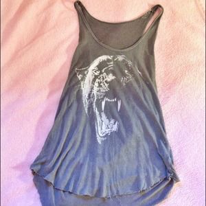 Brandy Melville grey panther tank💞🐆