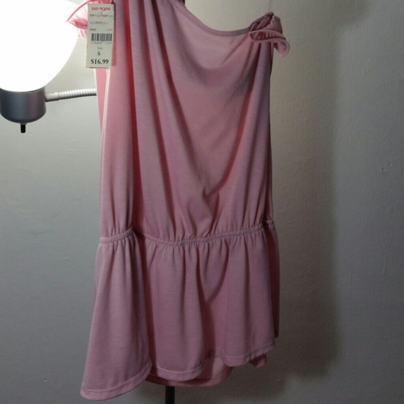 Cute Pink Floral Strap Top - Picture 3 of 3