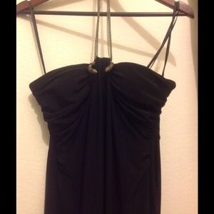 Strapless BLD with vintage looking halter chain.