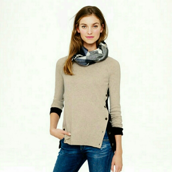 J. Crew side button sweater - Picture 2 of 4
