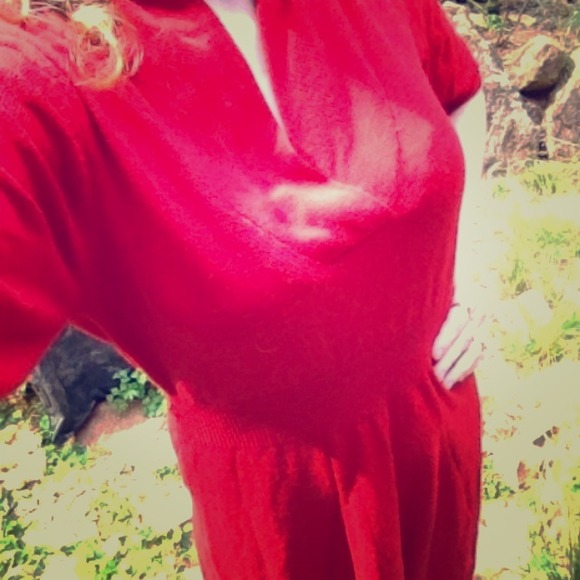 Classy formal red dress