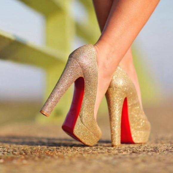 Christian Louboutin Shoes - Christian Louboutin glitter heel 38.5