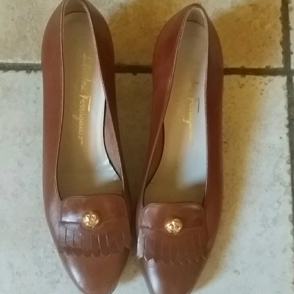 Salvatore Ferragamo vintage leather shoes - Picture 1 of 3
