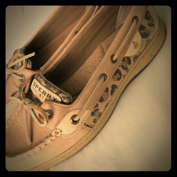 Sequin cheetah print sperry  top-siders