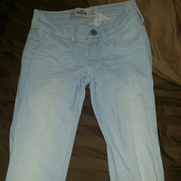 Stretch whitewashed Hollister pants