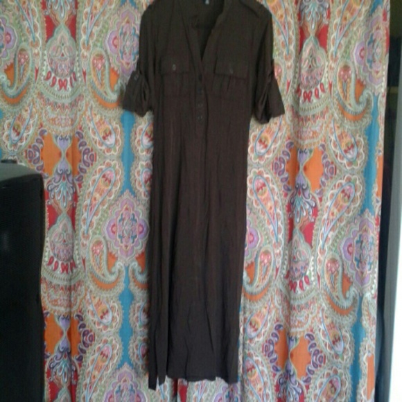 Banana republic brown dress with slip..no belt