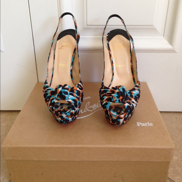Christian Louboutin Shoes - Authentic Jenny 150 leopard .