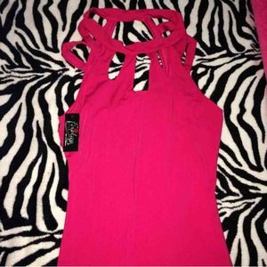Hot pink cocktail dress!