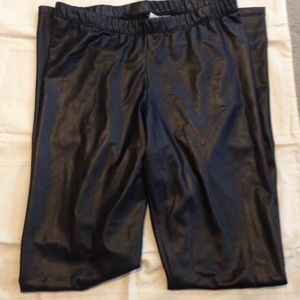 Faux leather leggings