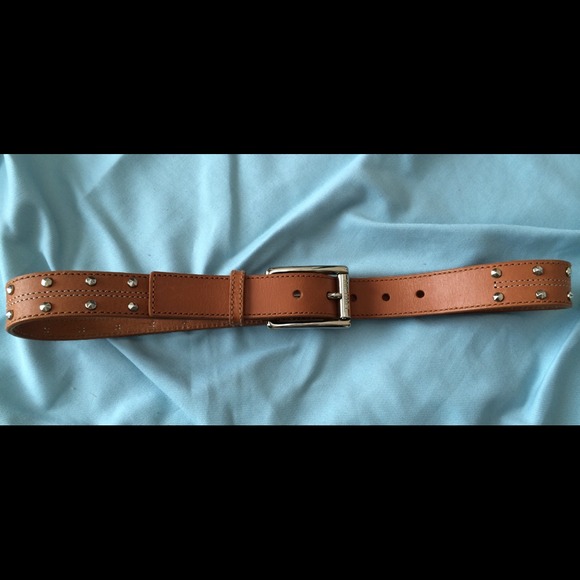 SOLD-MICHAEL KORS LEATHER STUDDED BELT -SOLD - Picture 3 of 4
