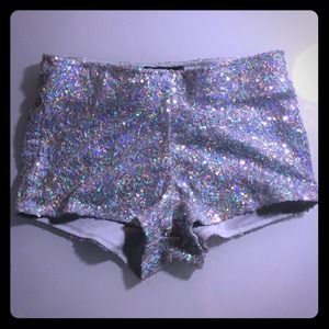 Hologram Sequin Hot Shorts
