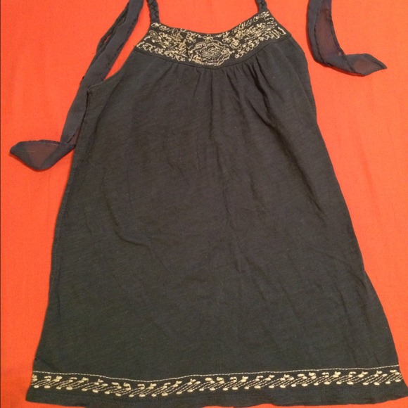 AE embroidered halter top