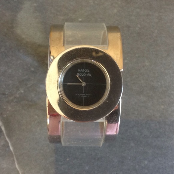 🎉2xHP🎉60s Marcel Boucher Lucite Watch - Picture 3 of 4