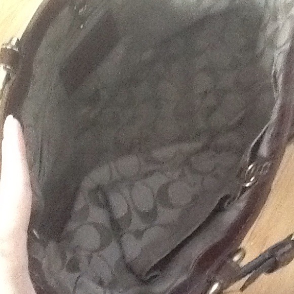 SOLD! COACH Brown leather Handbag - Picture 3 of 4