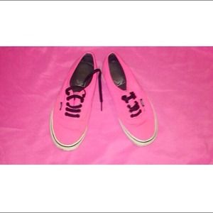 Neon pink vans