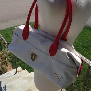 Ferrari puma handbag and wallet faux leather