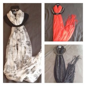 Bundle of 3 scarves