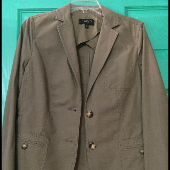 Olive green blazer by Talbots
