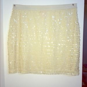 Beige/Cream Sequin Skirt