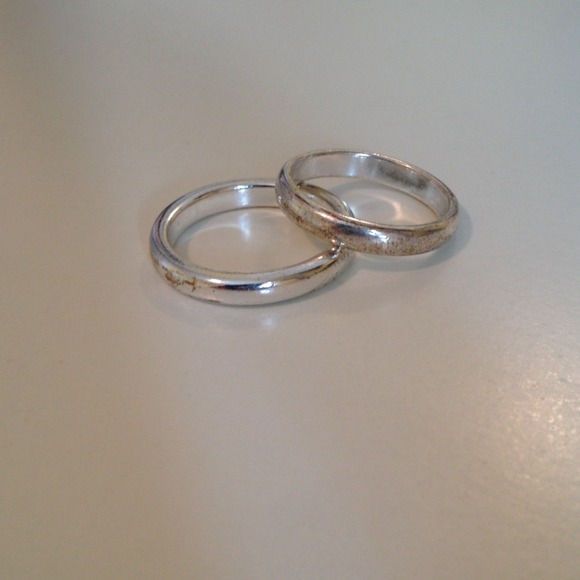 Antique Silver Boho Rusted Rings - Picture 4 of 4