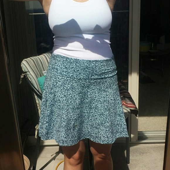 Foldover waist circle skirt