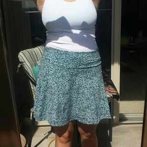 Foldover waist circle skirt