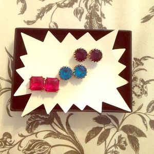Three pairs of earrings