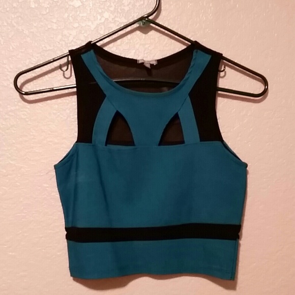 Charlotte Russe Tops - Mesh Crop top