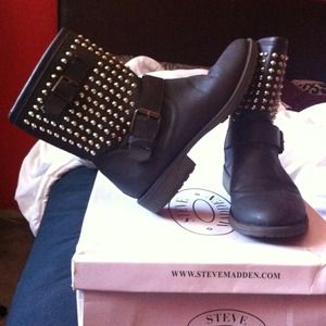 Steve Madden boots with studs