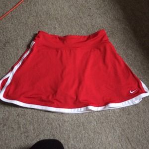 Red Nike Tennis Skirt