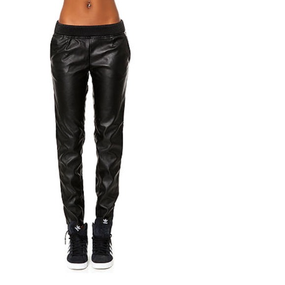 Blank NYC leather joggers
