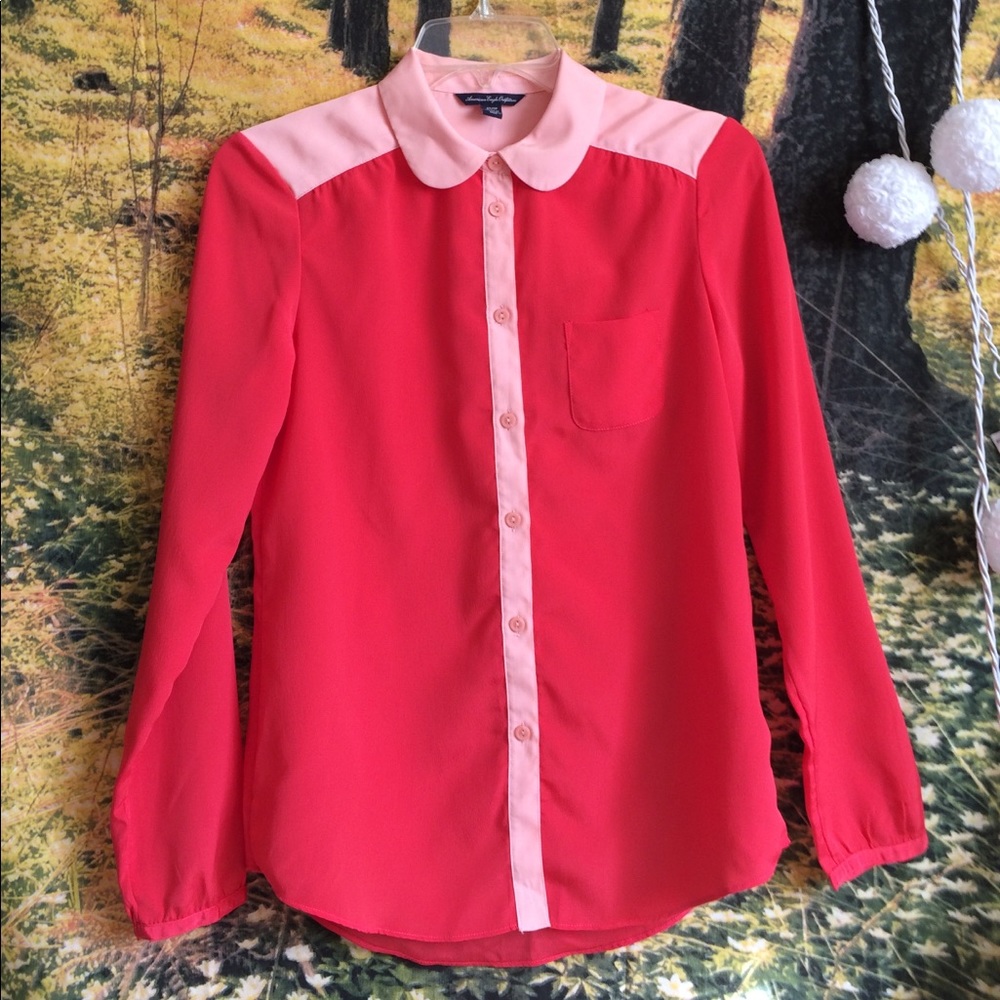 NWOT American eagle Peter Pan shirt xs
