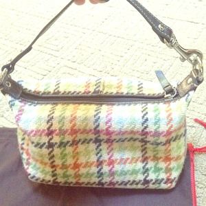 Authentic Coach fabric handbag