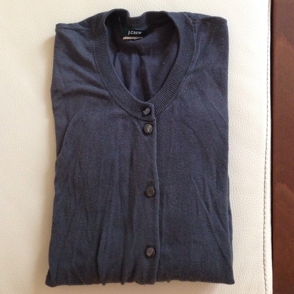 J.Crew Jackie Cardigan in Dark Grey