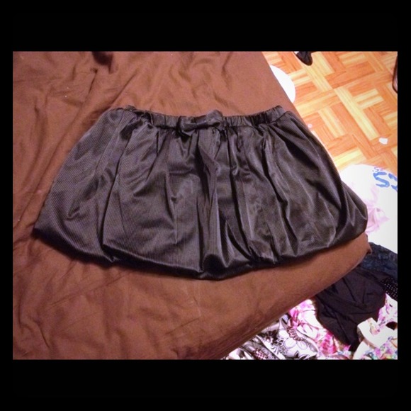 Sexy black mini skirt