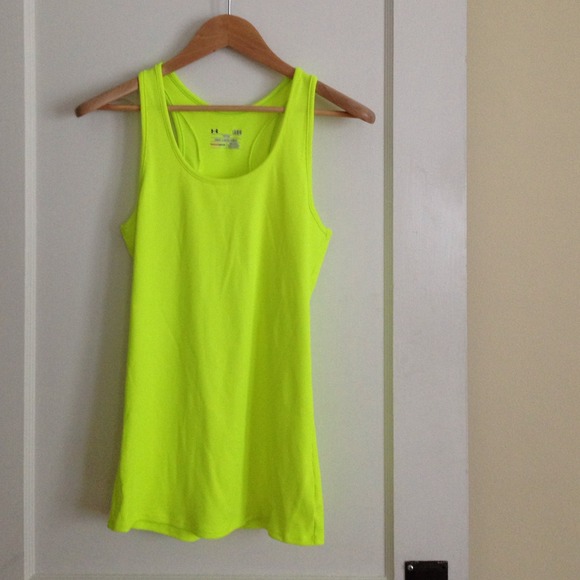 Under Armour HeatGear Tank in Neon Yellow