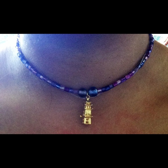 Custom made chokers (bottom one only (with beads )